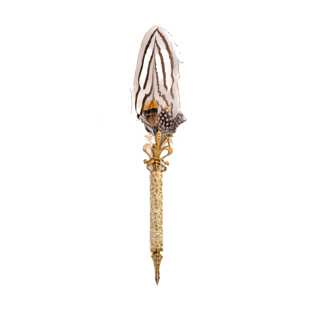 SILVER STREAK PHEASANT QUILL PEN