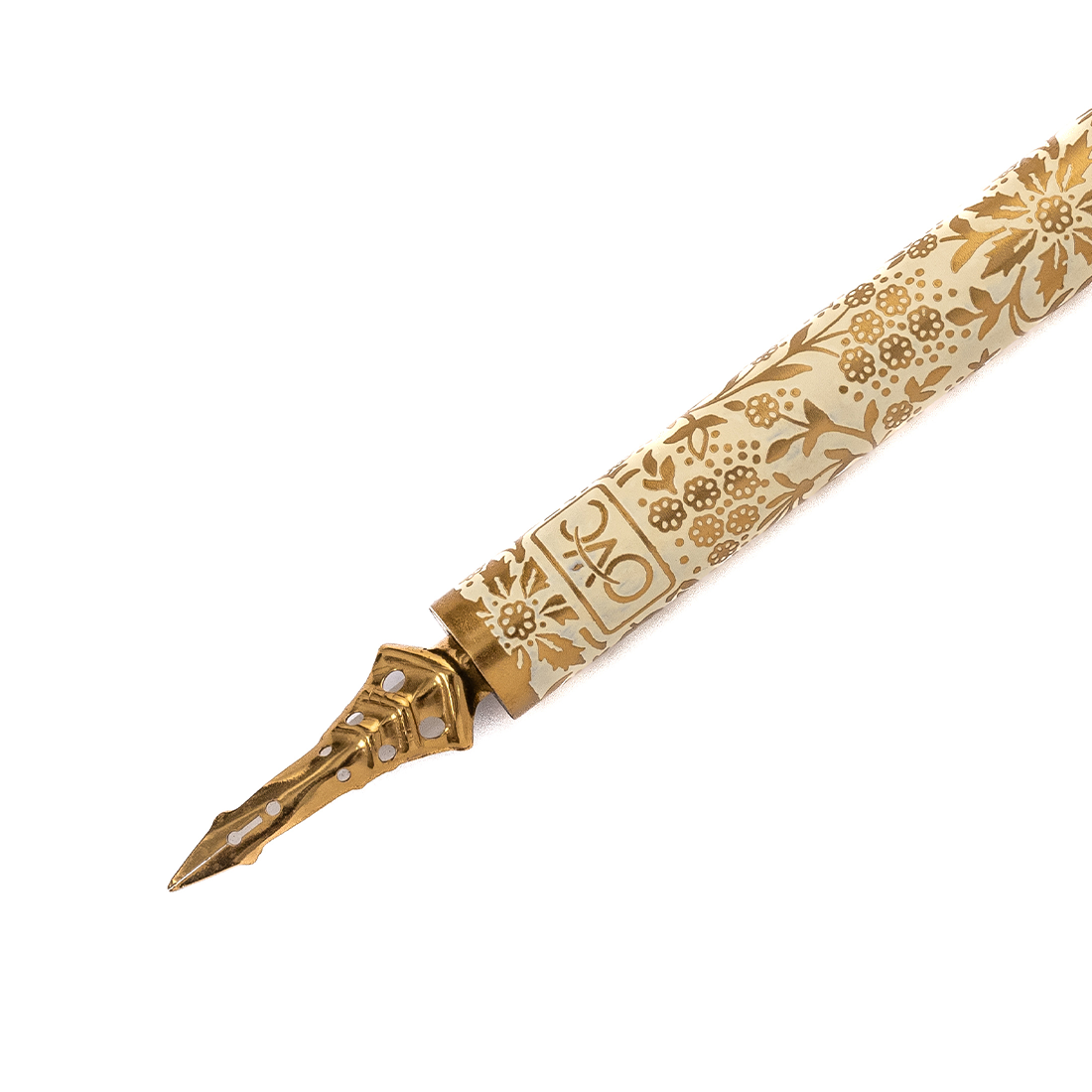 SILVER STREAK PHEASANT QUILL PEN