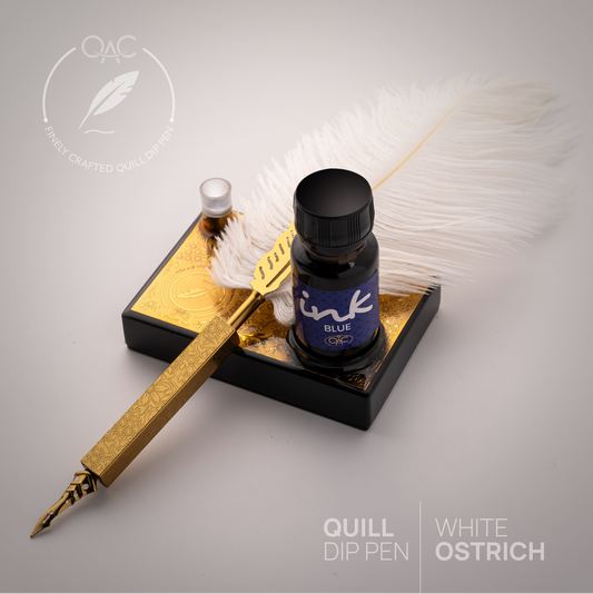 White Ostrich Quill Pen