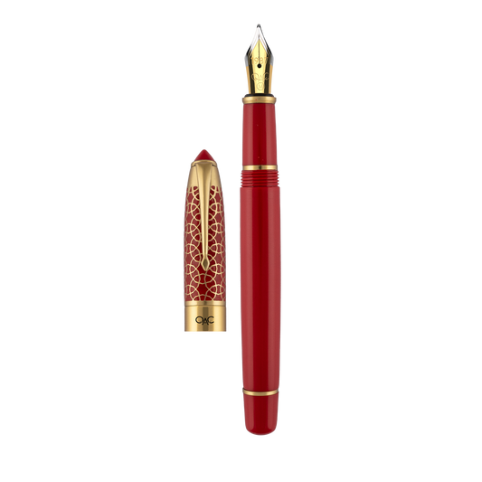 Epic Red Gold Fountain Pen