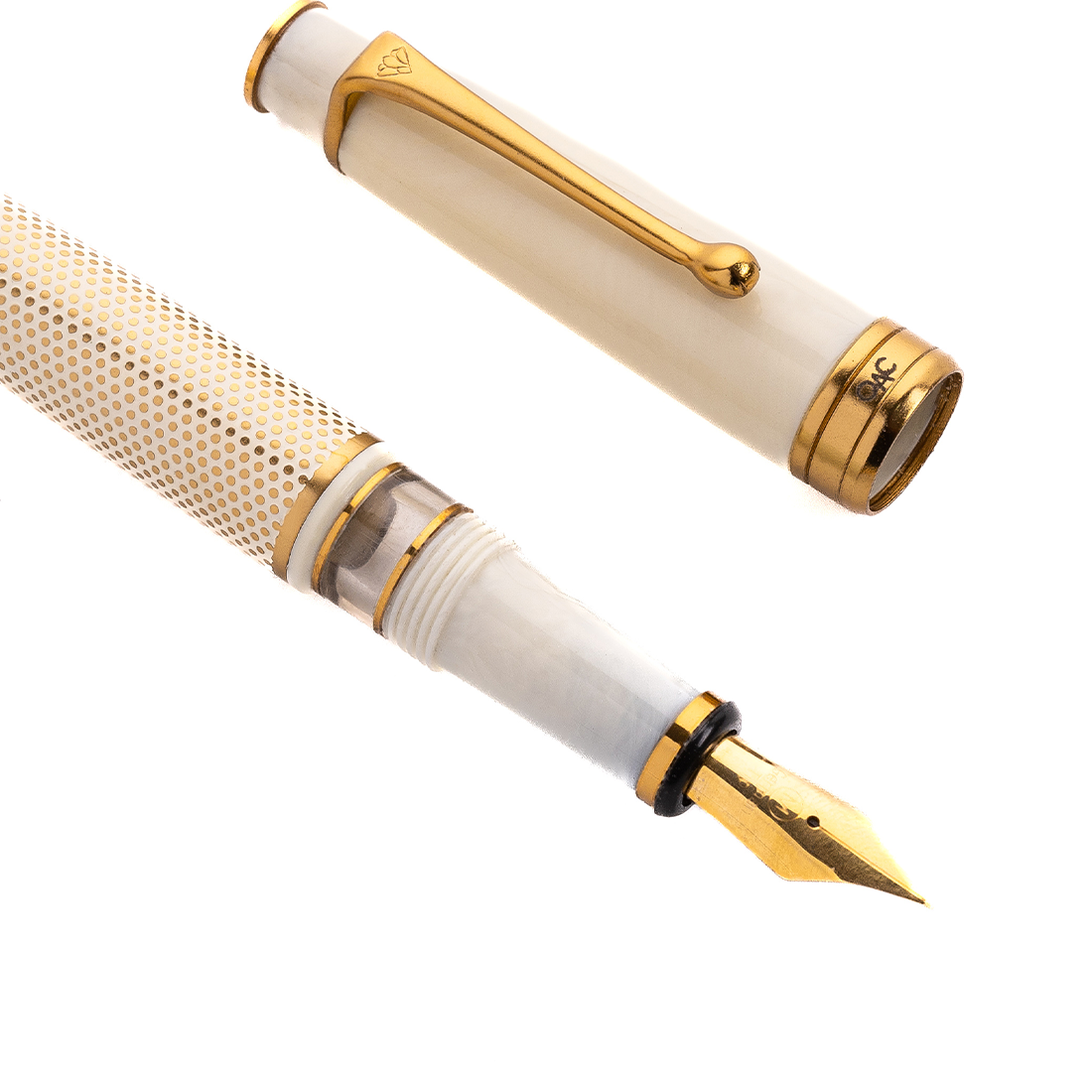Royale Ivory Polka Dot Fountain Pen