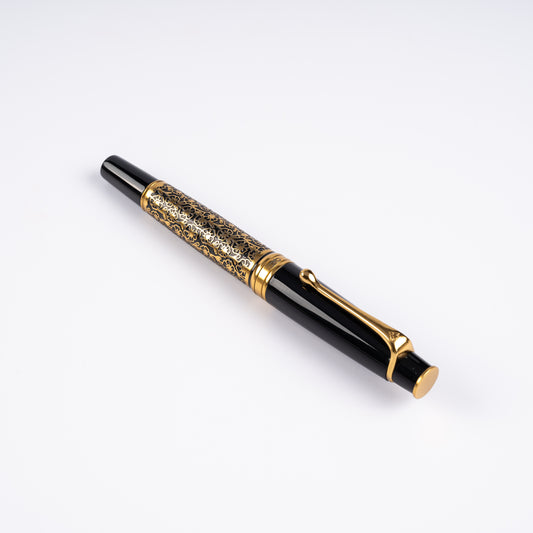 Royale Ebony Blossom Roller Ball Pen