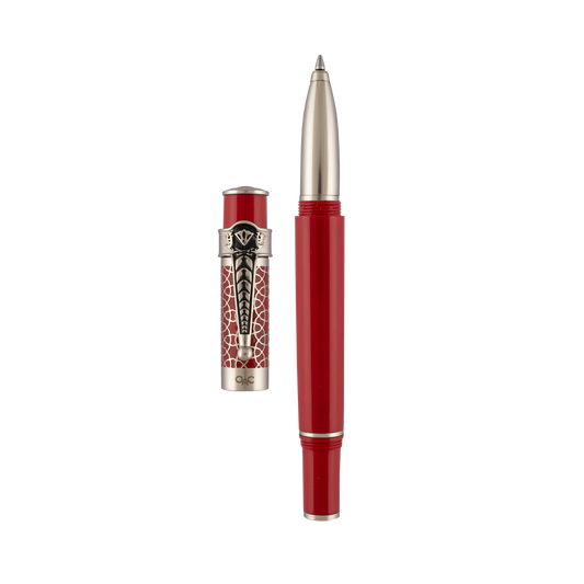 Autograph Red Silver Roller Ball Pen