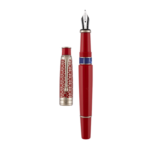 Royale Red Silver Fountain Pen