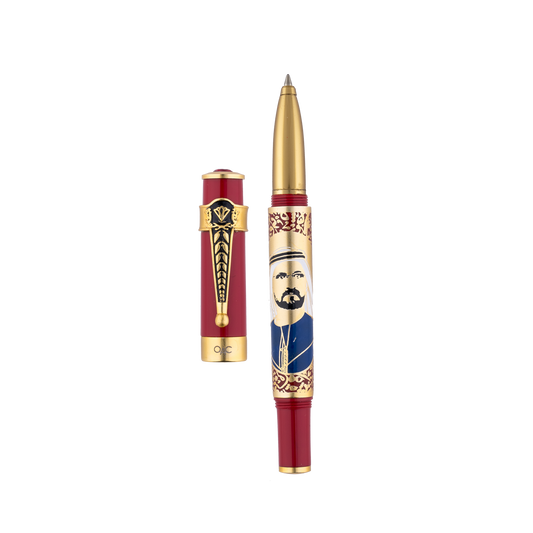 Autograph Sheikh Mohammed Bin Rashid Al Maktoum Roller Ball Pen Red