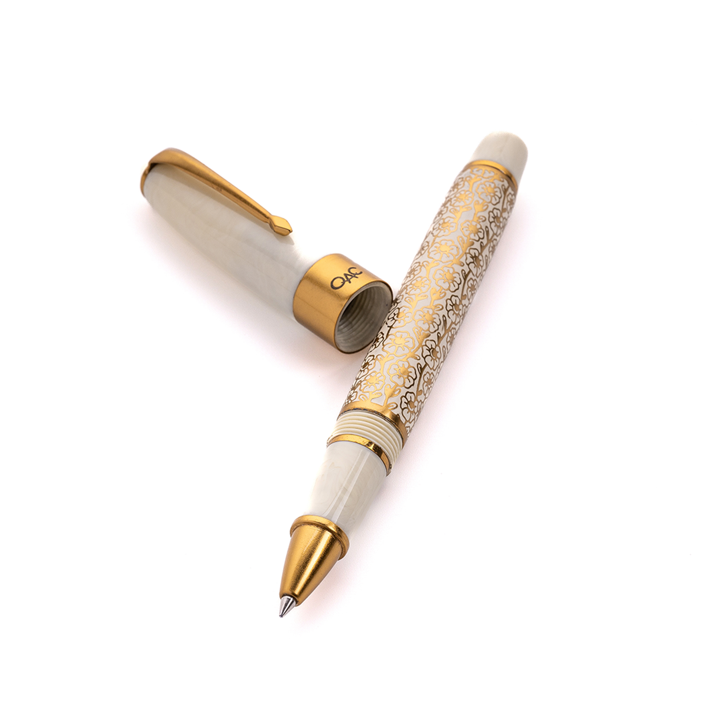 EPIC ROLLER BALL PEN - IVORY BLOSSOM PEN