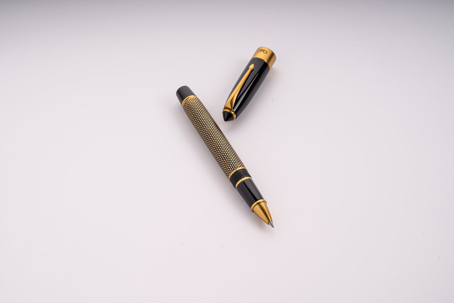 Epic Ebony Polka Dot Roller Ball Pen