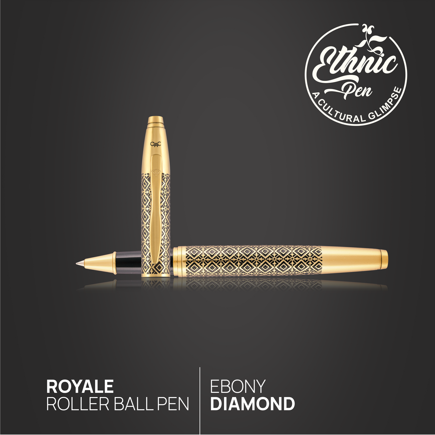 Effex Ebony Diamond Roller Ball Pen