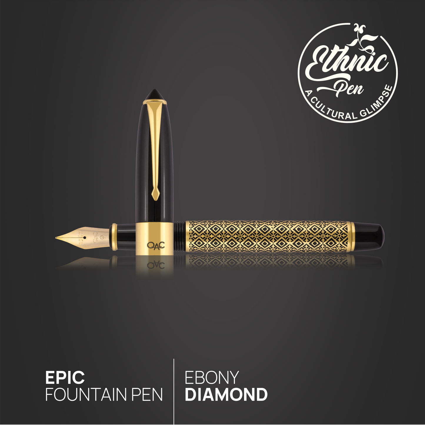 Epic Ebony Diamond Fountain Pen