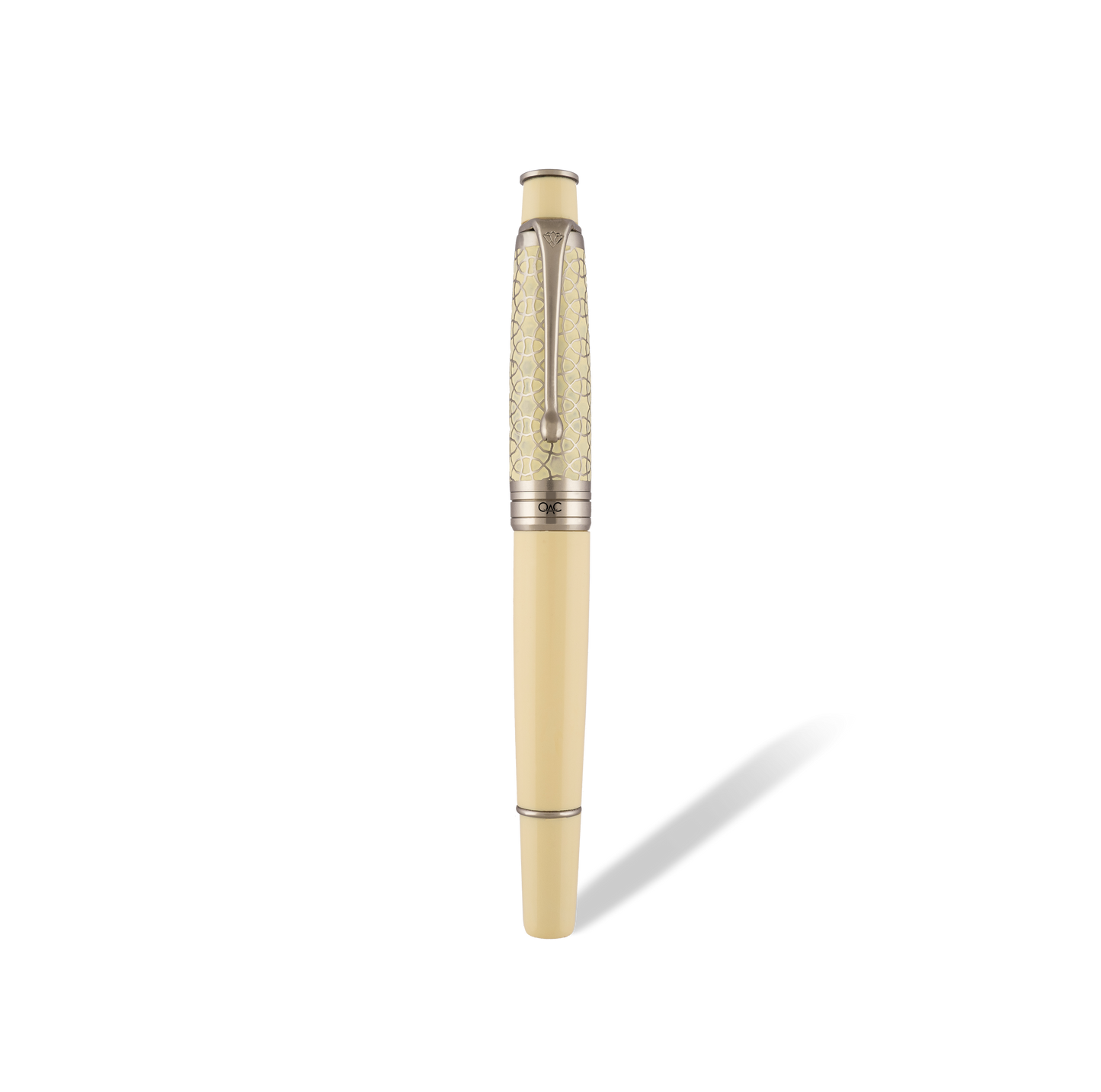 Royale Ivory Silver Roller Ball Pen