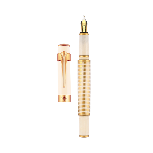 Valor Ivory X Hatch Fountain Pen