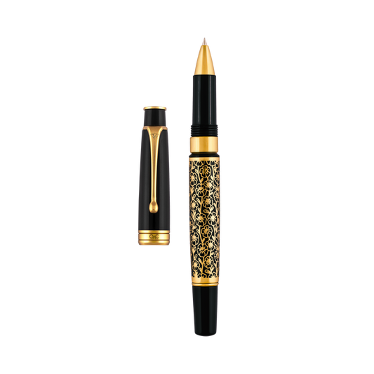 Royale Ebony Blossom Roller Ball Pen