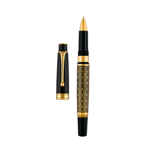 Royale Ebony Diamond Roller Ball Pen