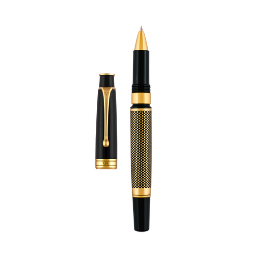 Royale Ebony Polka Dot Roller Ball Pen