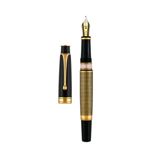 Royale Ebony X Hatch Fountain Pen