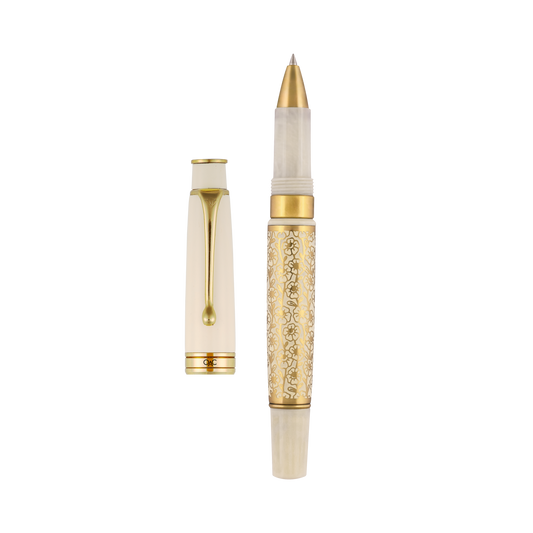 Royale Ivory Blossom Roller Ball Pen