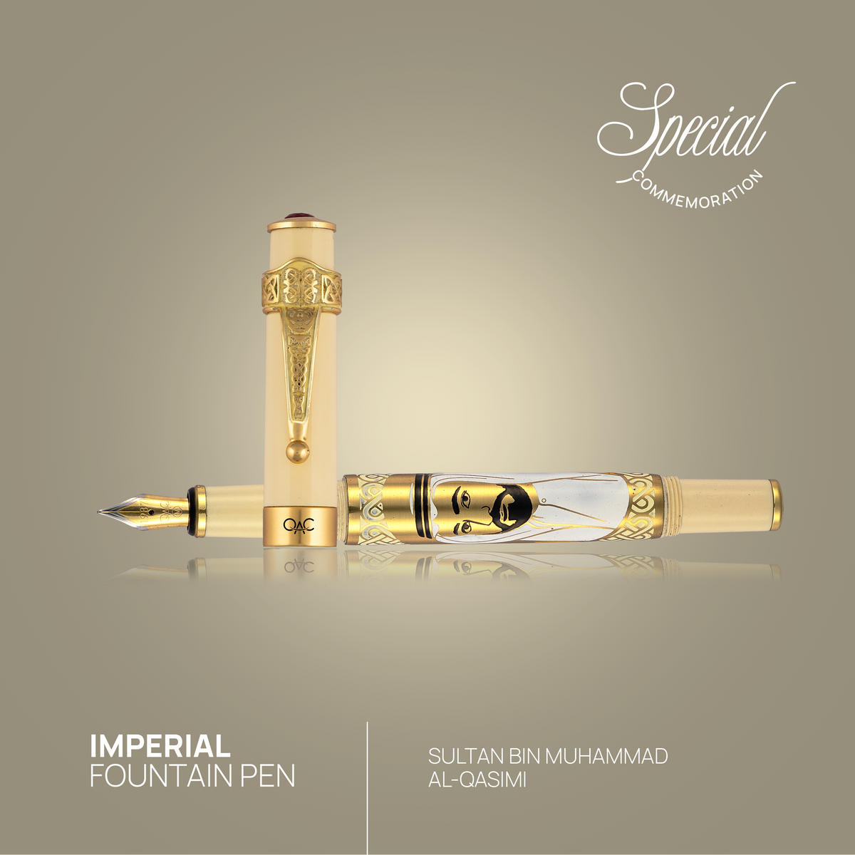 Imperial Sheikh Sultan bin Muhammad Al-Qasimi Fountain Pen Ivory