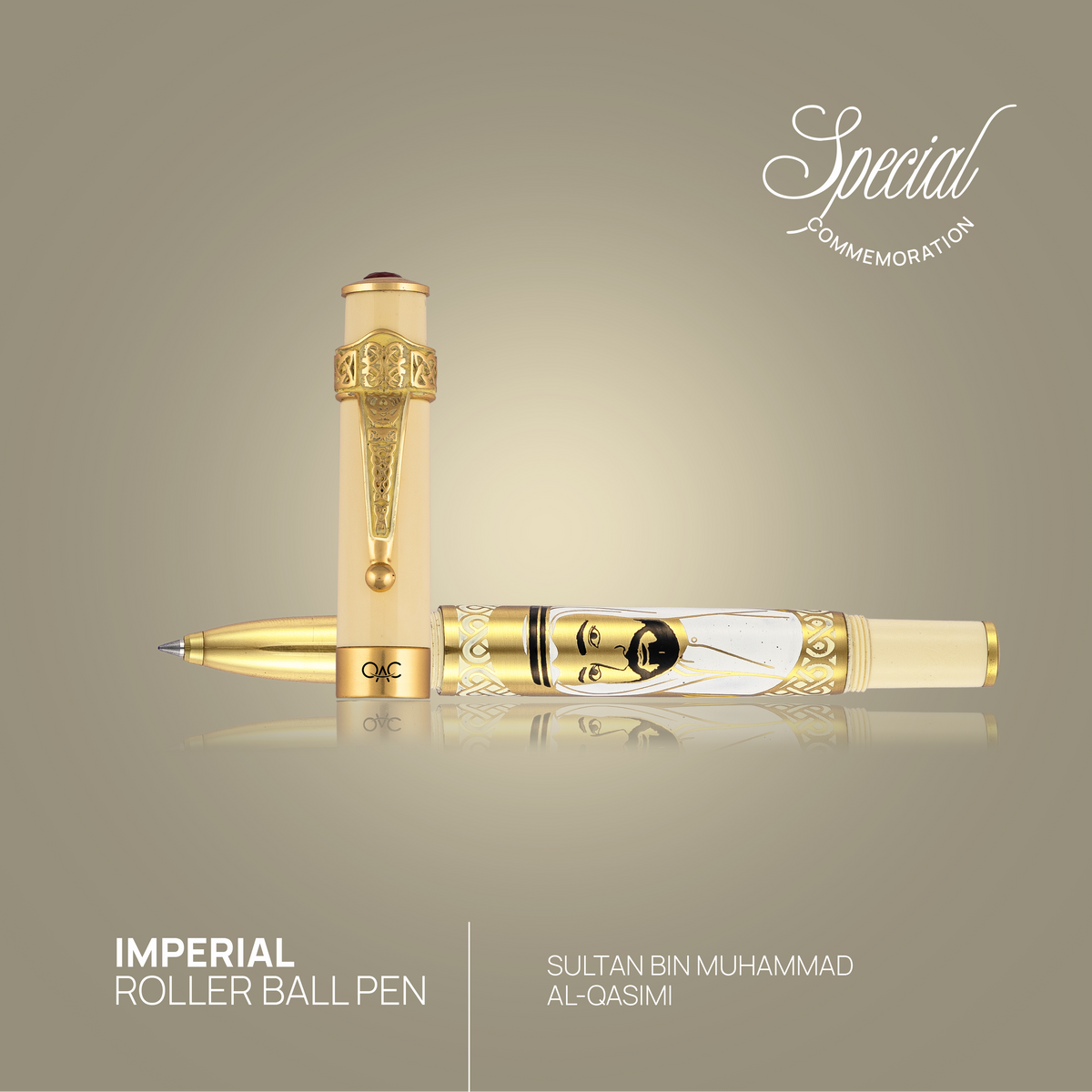 Imperial Sheikh Sultan bin Muhammad Al-Qasimi Roller Ball Pen Ivory