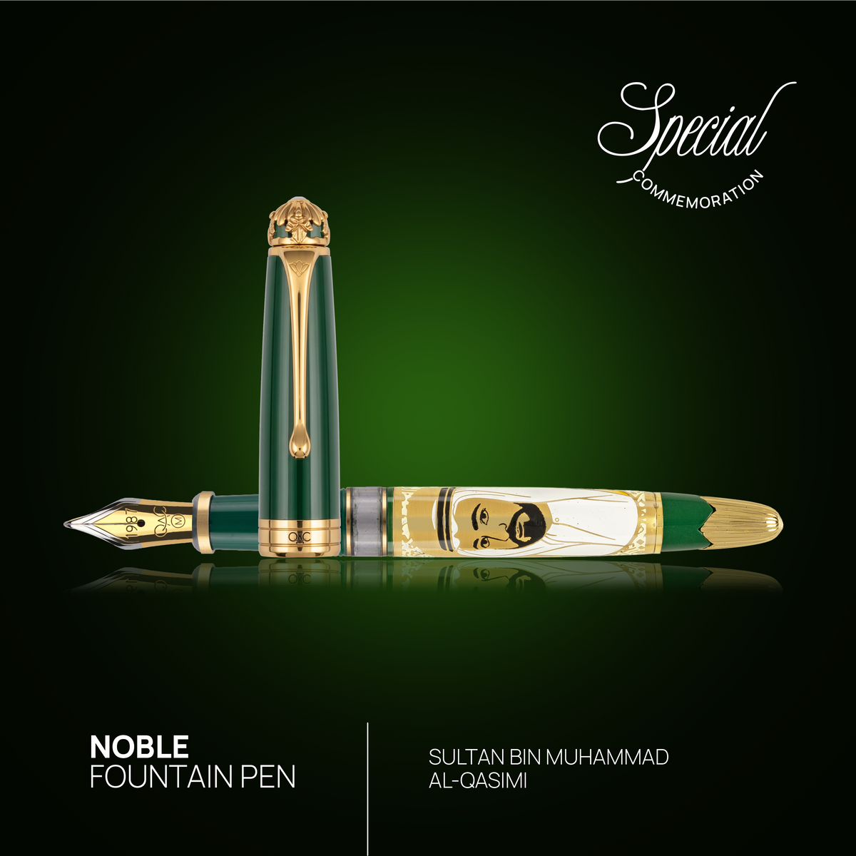 Noble Sheikh Muhammed Al Qasimi Fountain Pen Green