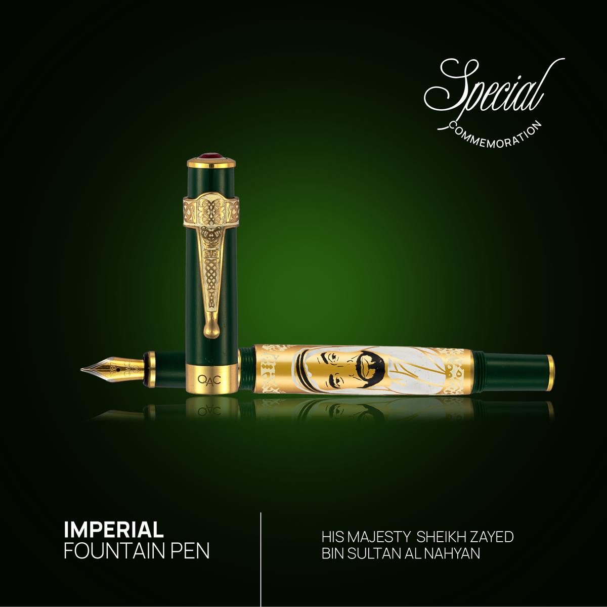 Imperial Sheikh Zayed Fountain Pen Green