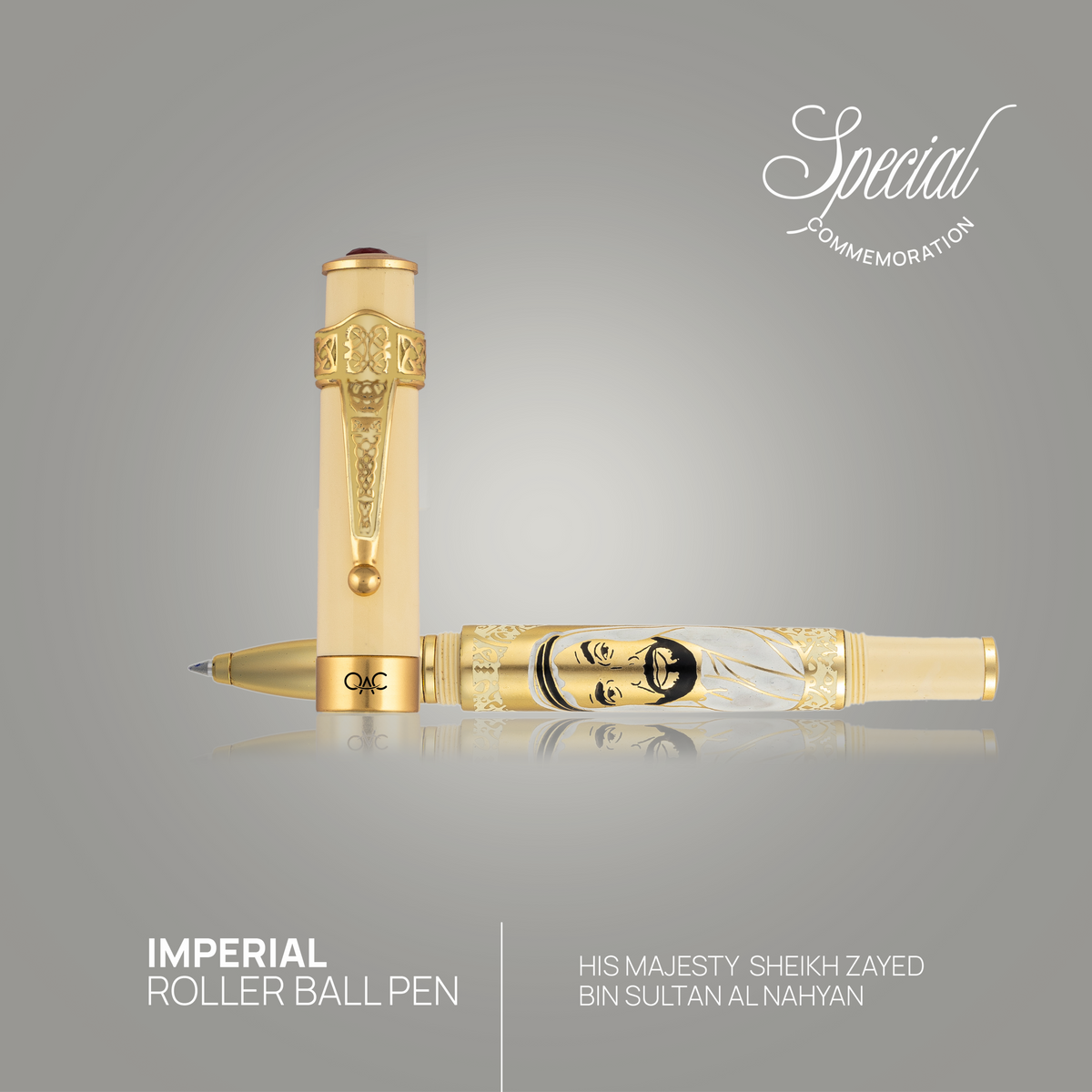 Imperial Sheikh Zayed Roller Ball Pen Ivory