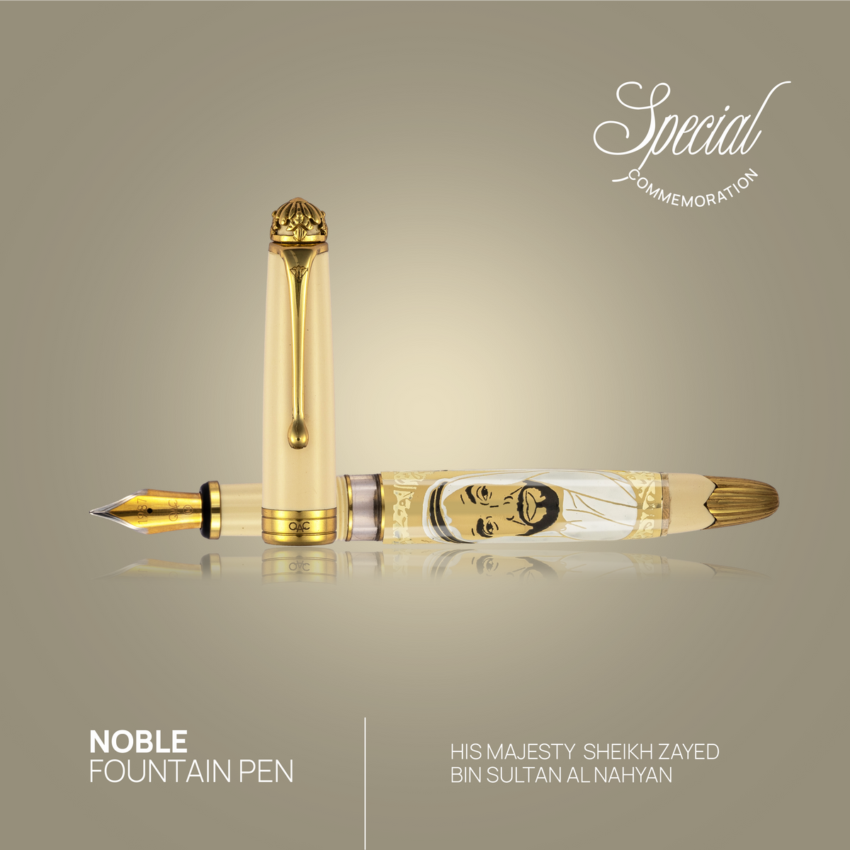 Noble Sheikh Zayed Fountain Pen Ivory