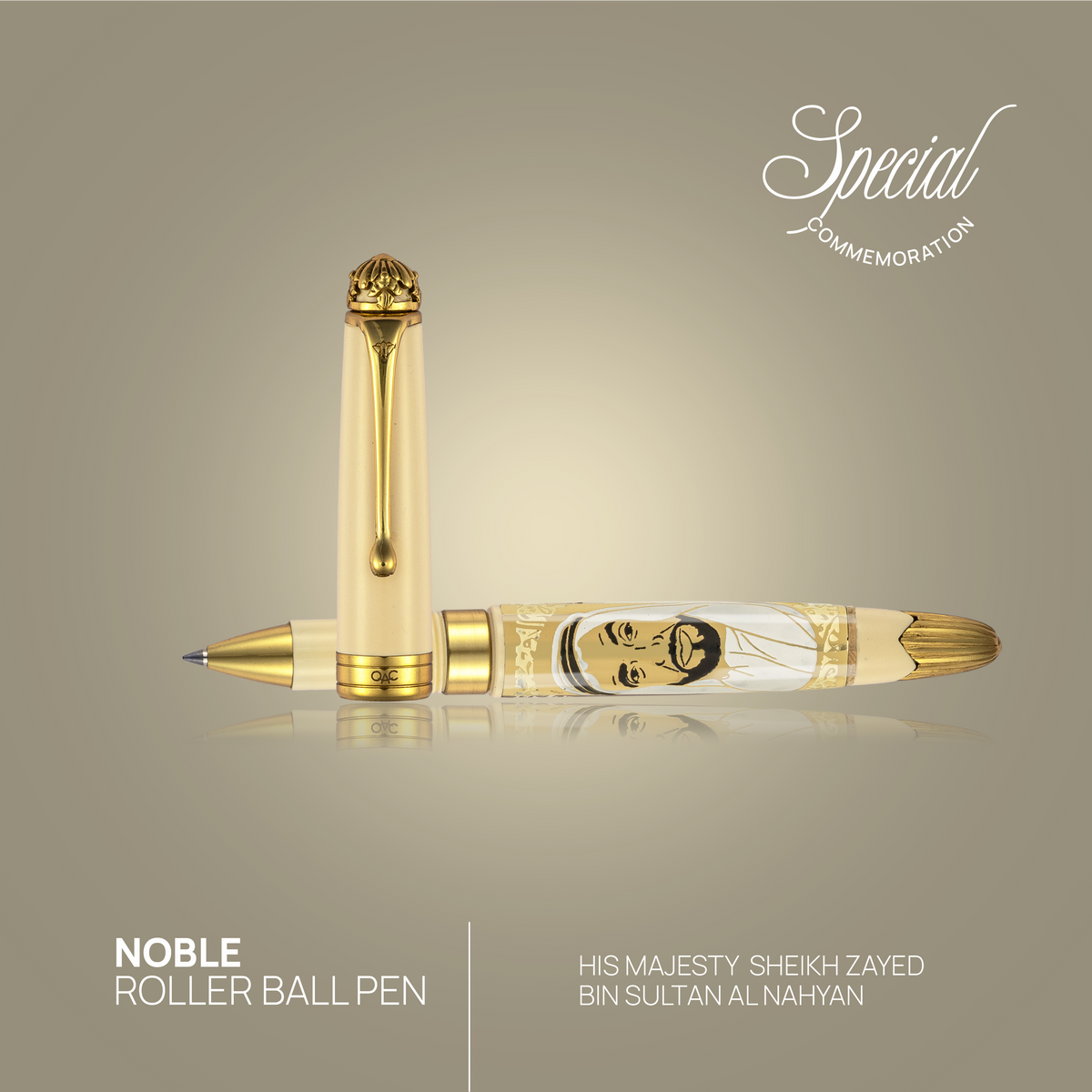 Noble Sheikh Zayed Roller Ball Pen Ivory
