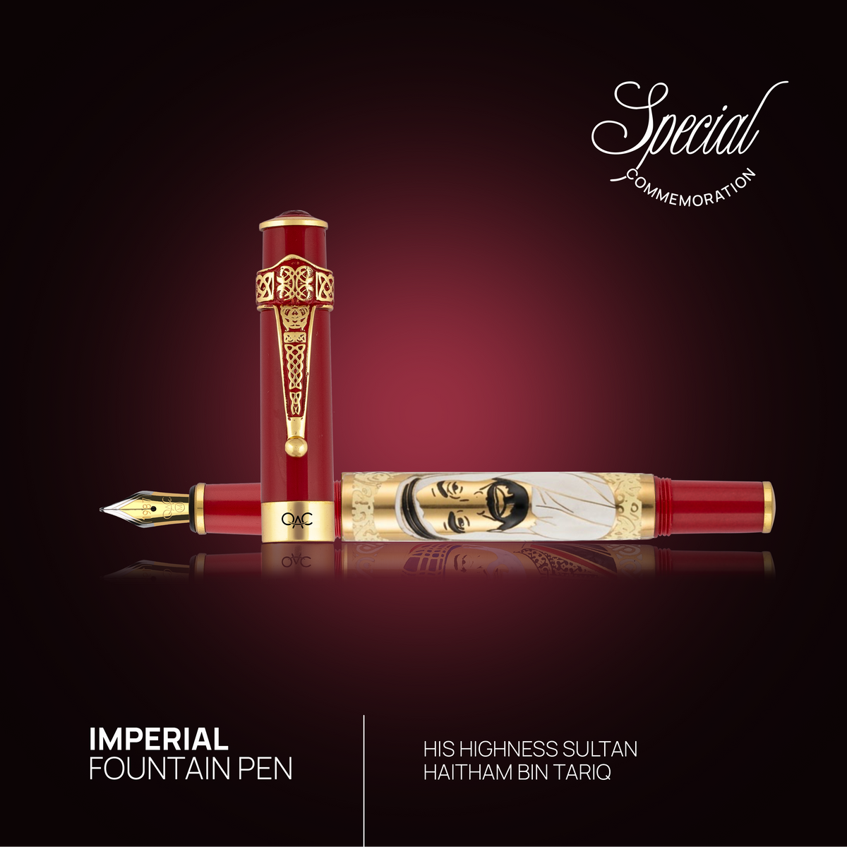 Imperial Sheikh Zayed Fountain Pen Red