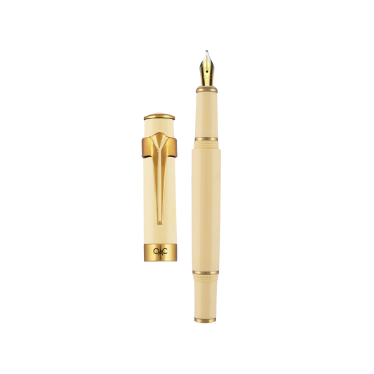 Valor Classic Fountain Pen Ivory Gold Diplomat