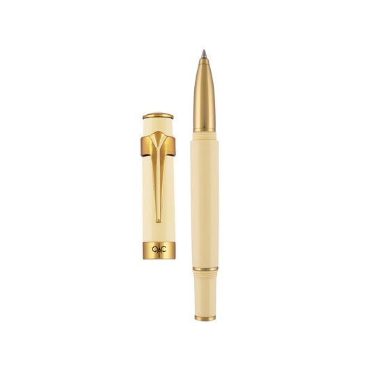 Valor Classic Roller Ball Pen Ivory Gold Diplomat