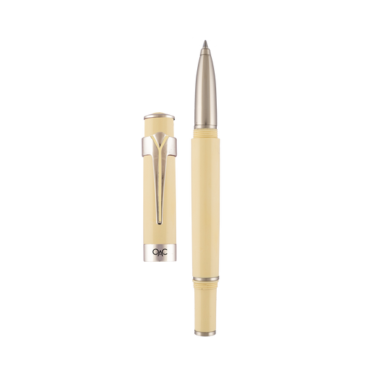 Valor Classic Roller Ball Pen Ivory Platinum Diplomat