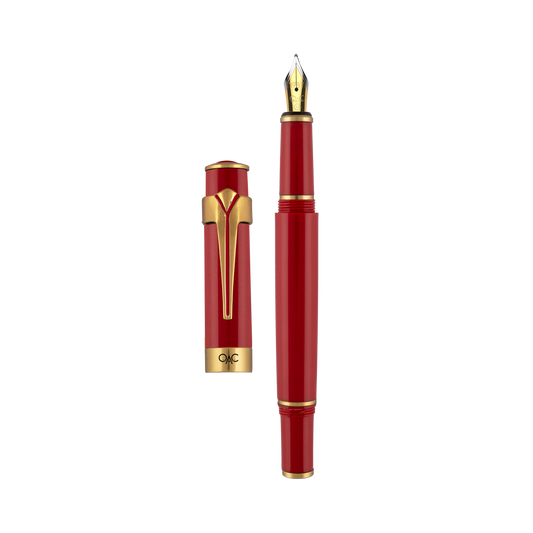 Valor Classic Fountain Pen Red Gold Diplomat