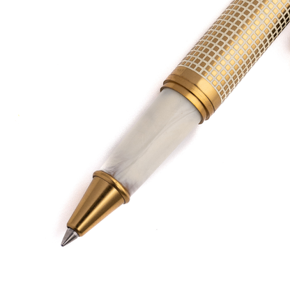 Tulip Ivory X Hatch Roller Ball Pen