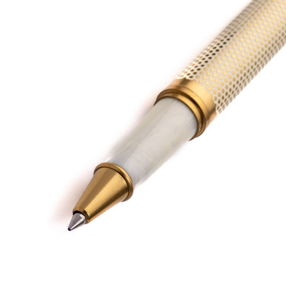 Tulip Ivory Polka Dot Roller Ball Pen