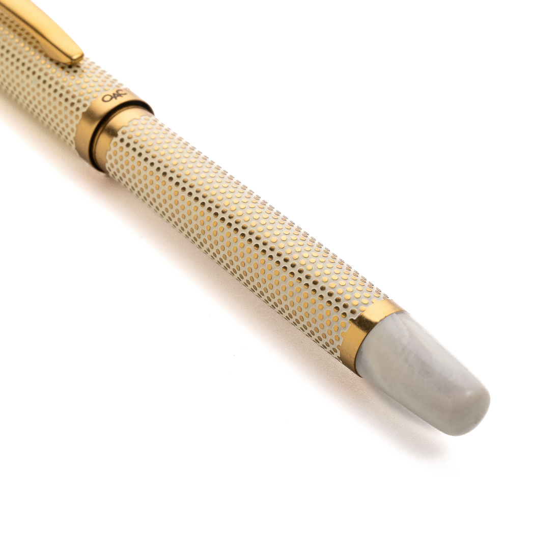 Tulip Ivory Polka Dot Roller Ball Pen