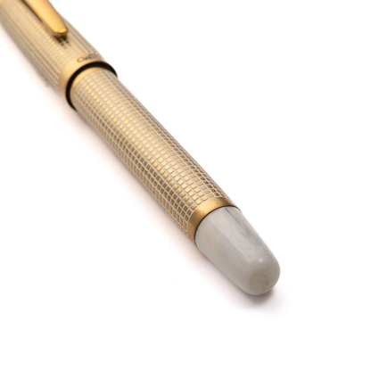 Tulip Ivory X Hatch Roller Ball Pen