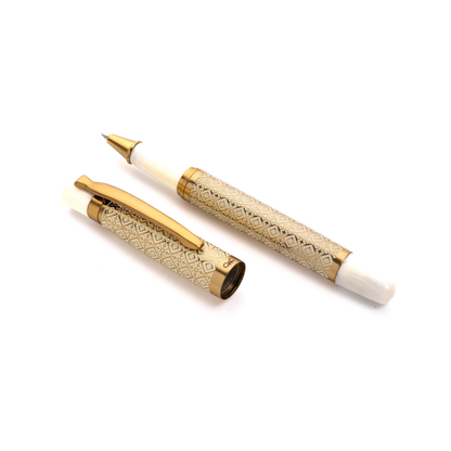 Tulip Ivory Diamond Roller Ball Pen