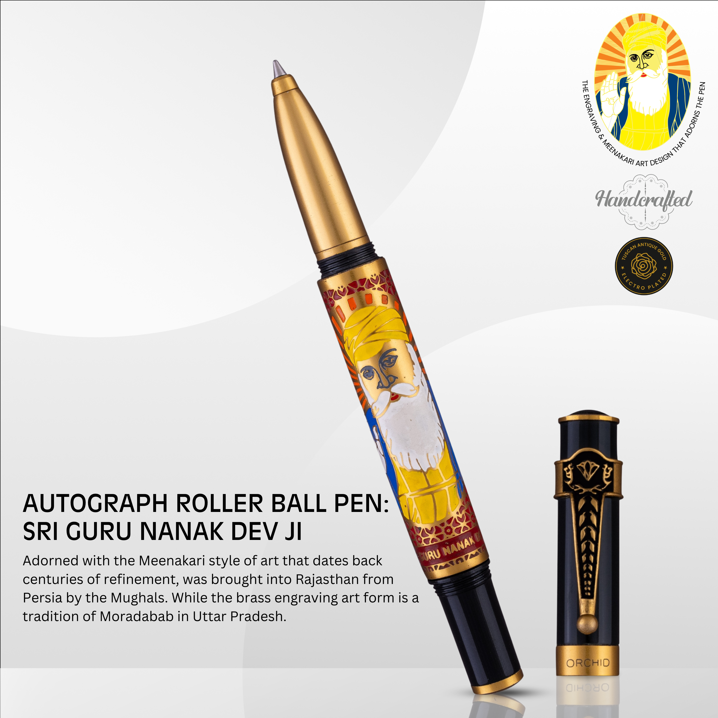 AUTOGRAPH ROLLER BALL PEN - SRI GURU NANAK DEV JI