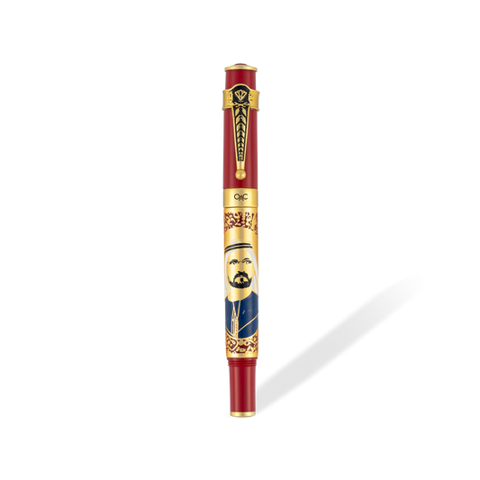 Autograph Sheikh Mohammed Bin Rashid Al Maktoum Roller Ball Pen Red