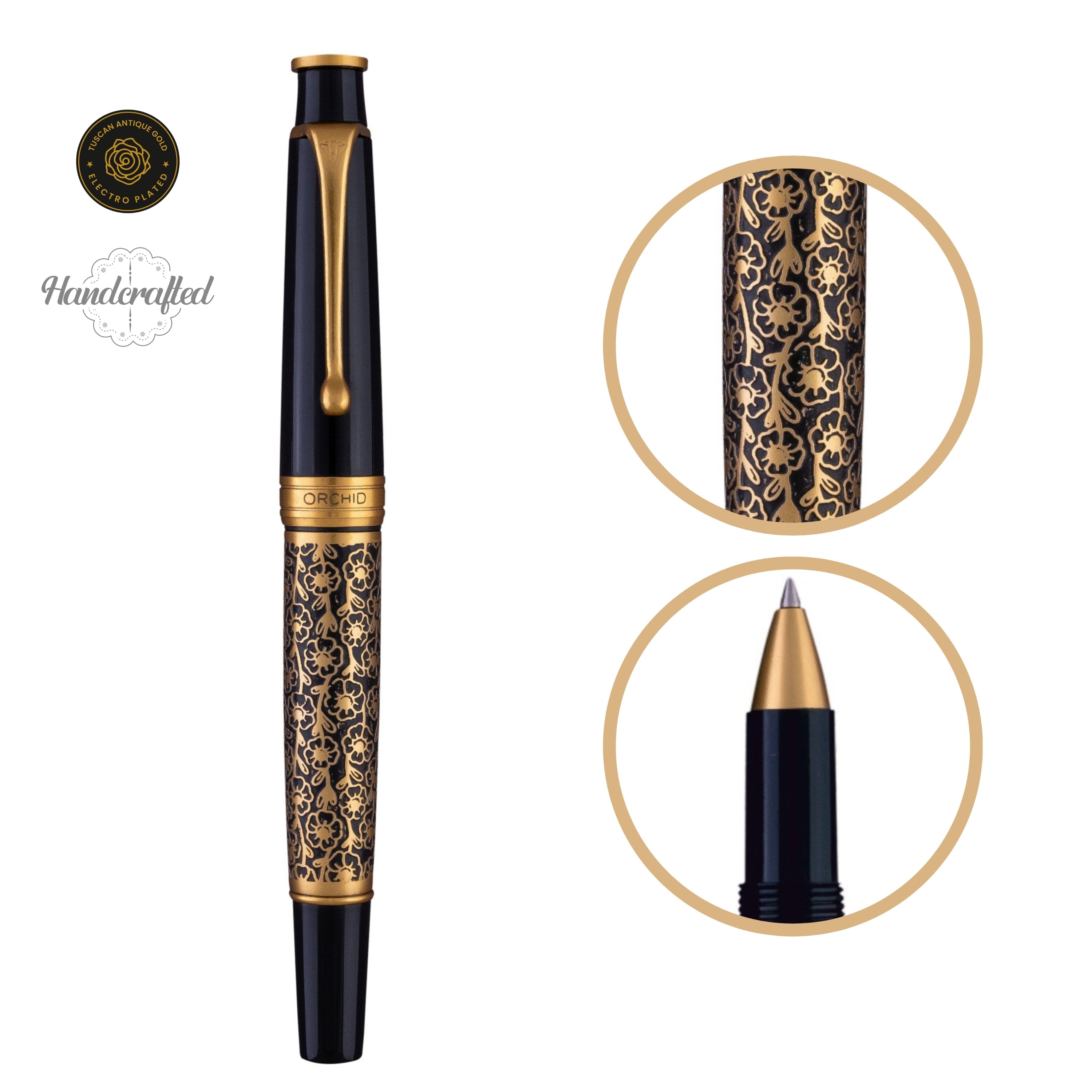 ROYALE ROLLER BALL PEN - EBONY BLOSSOM