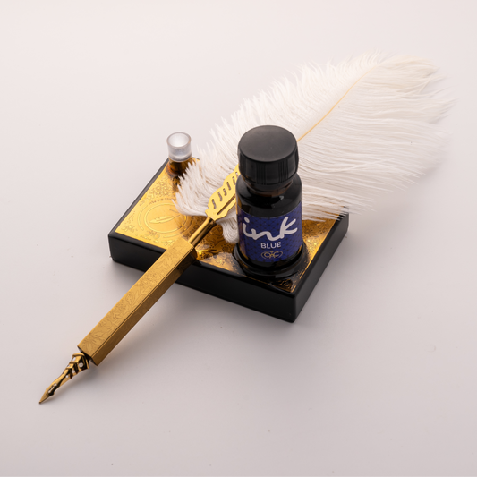 White Ostrich Quill Pen