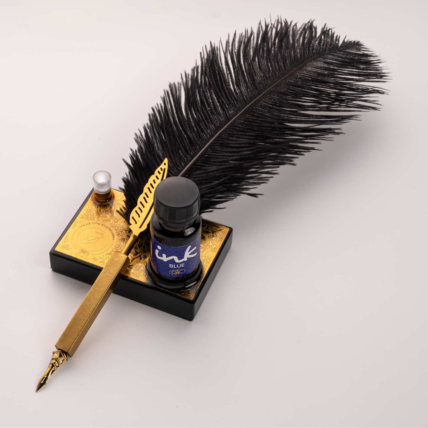 Black Ostrich Quill Pen