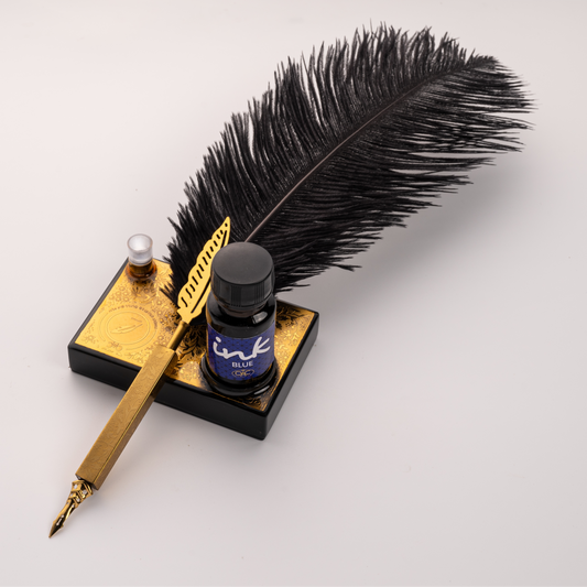 Black Ostrich Quill Pen