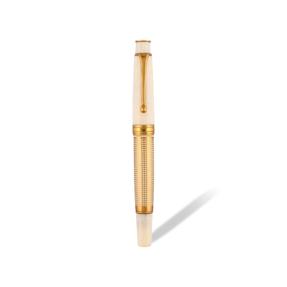 Royale Ivory X Hatch Roller Ball Pen