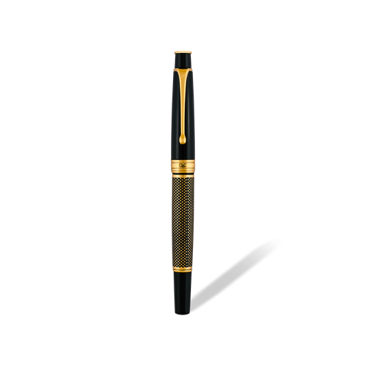 Royale Ebony Polka Dot Roller Ball Pen