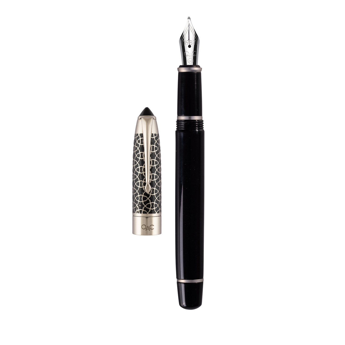Epic Ebony Silver Fountain Pen
