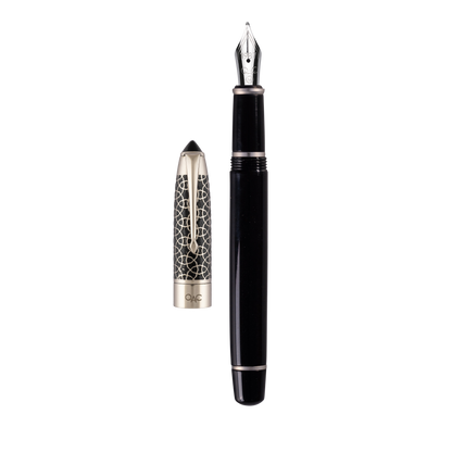 Epic Ebony Silver Fountain Pen
