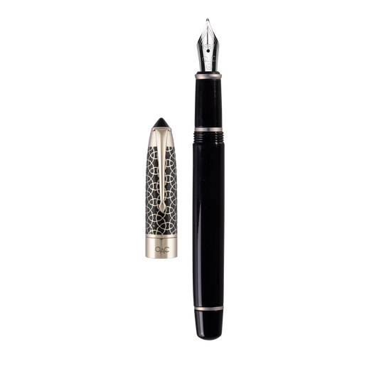 Epic Ebony Silver Fountain Pen