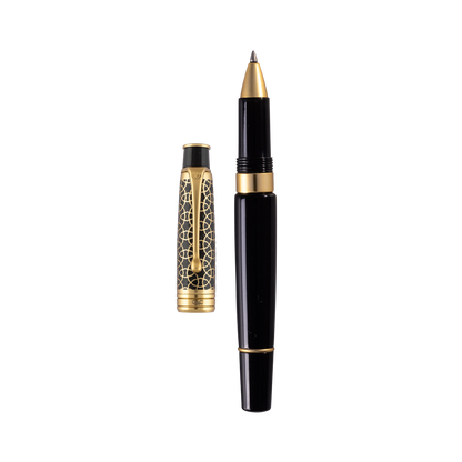 Royale Ebony Gold Roller Ball Pen