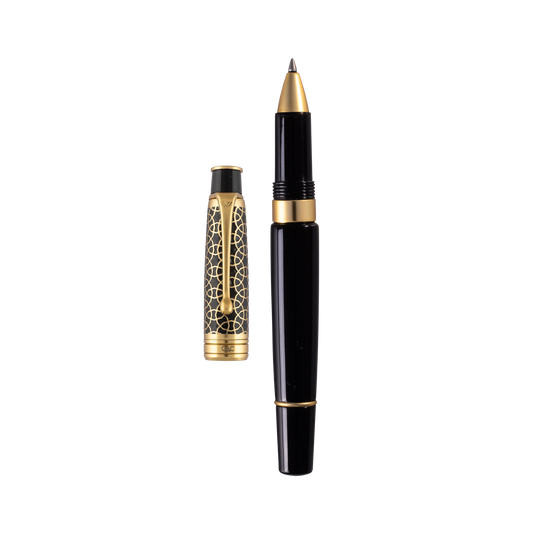 Royale Ebony Gold Roller Ball Pen